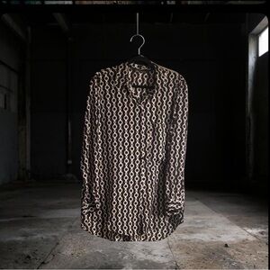 Zara Black and White Chain Patterned Women’s Shirt